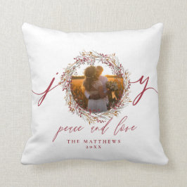 Herr-und Frau-First Christmas Foto Wedding Kissen