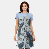 Herr und Frau Floral Peacock Blue Schürze (Getragen)