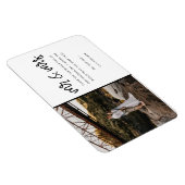 Herr und Frau Foto Wedding Vielen Dank Magnet (Rechte Seite)