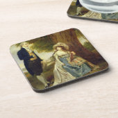 Herr und Frau Fraser, c.1785-90 (Öl auf Leinwand) Getränkeuntersetzer (Linke Seite)