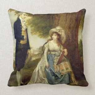 Herr und Frau Fraser, c.1785-90 (Öl auf Leinwand) Kissen