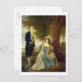 Herr und Frau Fraser, c.1785-90 (Öl auf Leinwand) Postkarte (Vorne/Hinten)