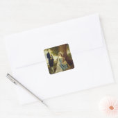 Herr und Frau Fraser, c.1785-90 (Öl auf Leinwand) Quadratischer Aufkleber (Umschlag)