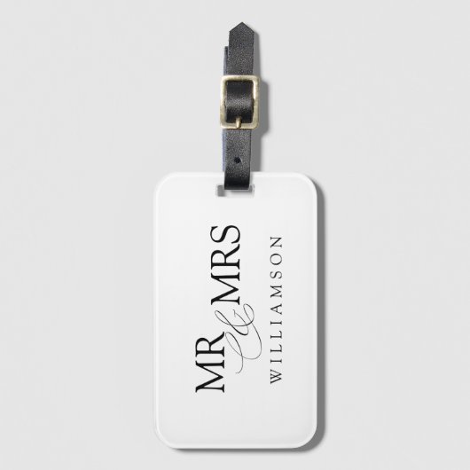 Herr und Frau Gepäckanhänger (Vorderseite Vertikal)