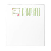 Herr und Frau Happy Notes for Spring Notizblock (Vorderseite)