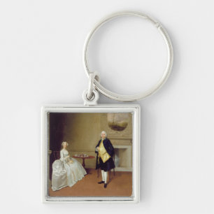 Herr und Frau Hill, c.1750-51 (Öl auf Leinwand) Schlüsselanhänger
