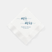 Herr und Frau Hochzeit Serviette (Ecke)