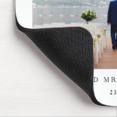 Herr und Frau Hochzeitsfoto  Mousepad (Ecke)