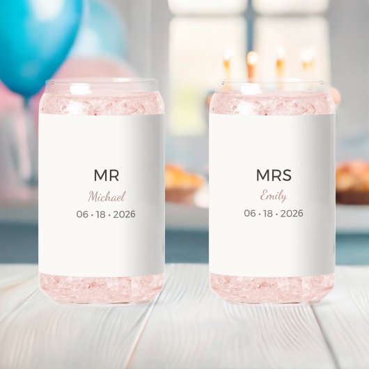 Herr und Frau Hochzeitsgläser | Romantisches Toast Dosenglas (Insitu (Baby Party))