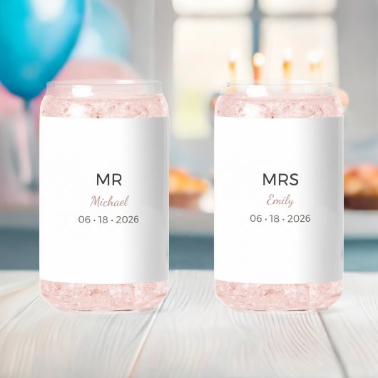 Herr und Frau Hochzeitsgläser | Romantisches Toast Dosenglas (Insitu (Baby Party))