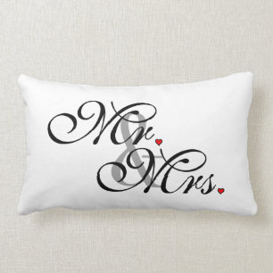 Herr und Frau Husband Wife His Her Weds eben Lendenkissen