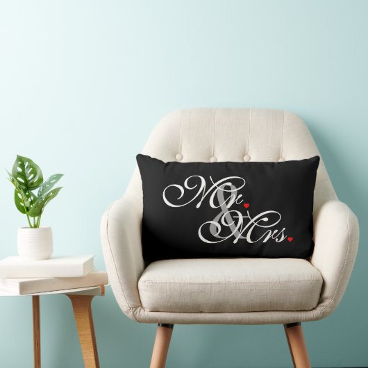 Herr und Frau Husband Wife His Hers Weds eben Lendenkissen (Stuhl )