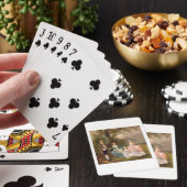 Herr und Frau John Gravenor und ihre Töchter, Eliz Spielkarten (In Situ)