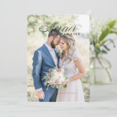 Herr und Frau Just Married First Christmas zusamme Einladung (Stehend Vorderseite)