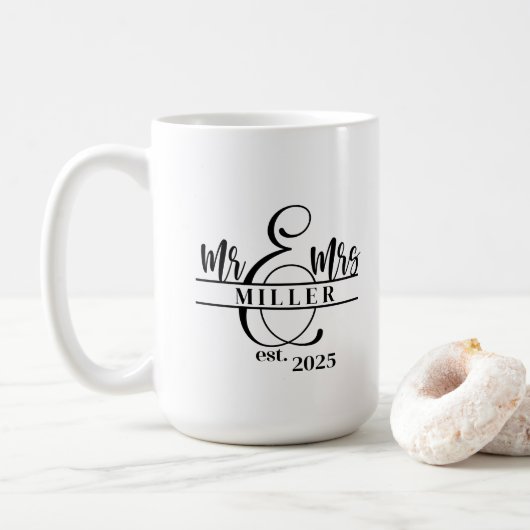 Herr und Frau Kaffeetasse (Mit Donut)