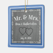 Herr und Frau Keepake Keramikornament (Links)