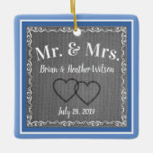 Herr und Frau Keepake Keramikornament (Vorderseite)