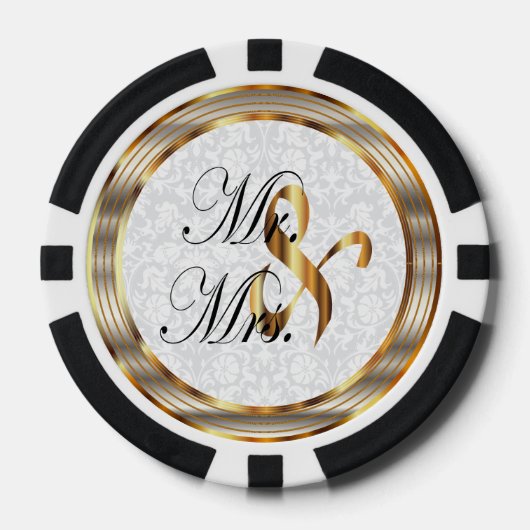 Herr und Frau Keepake - Persönliche Daten Pokerchips (Vorderseite)