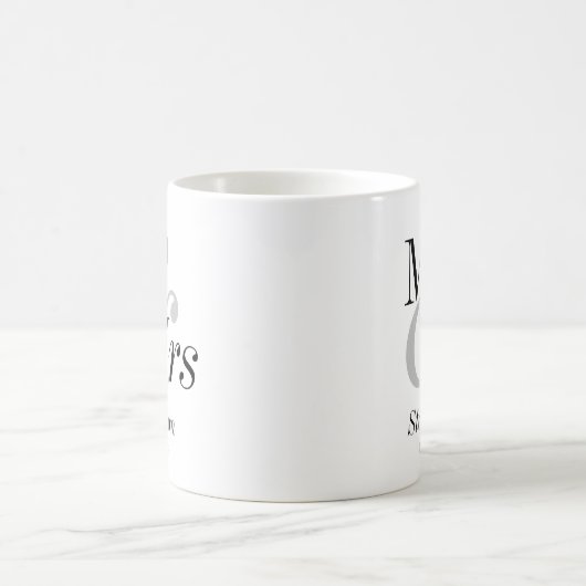Herr und Frau Minimal Modern Wedding Gift Kaffeetasse (Mittel)