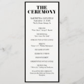 Herr und Frau Modern Bold Wedding Program Programm (Vorderseite)