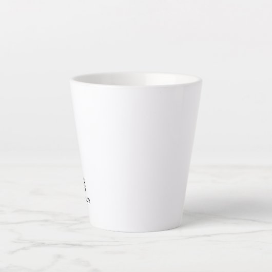 Herr und Frau | Moderne SkriptPersonalisierte Latt Milchtasse (Vorderseite)