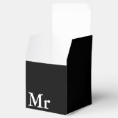 Herr und Frau | Modernes, elegantes Paar Geschenkschachtel (Geöffnet)