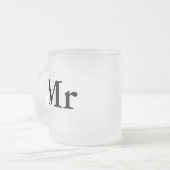 Herr und Frau | Modernes, elegantes Paar Mattglastasse (Vorderseite Links)