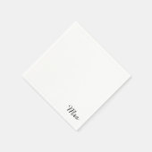 Herr und Frau | Modernes, elegantes Paar Serviette (Ecke)