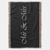 Herr und Frau Monogramm Decke (Vorderseite Vertikal)
