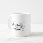 Herr und Frau Monogramm Kaffeetasse (Vorderseite Links)