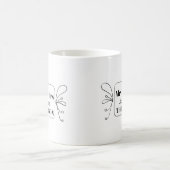 Herr und Frau Monogramm Kaffeetasse (Mittel)