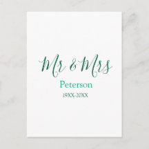 Herr und Frau Nachname Hochzeitsjahr Heirat Verlob