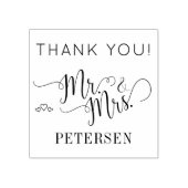Herr und Frau Name Wedding danken Ihnen Gummistempel (Prägung)