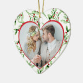 Herr und Frau Newlywed Christmas Keramik Ornament (Links)