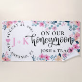 Herr und Frau Newlywed, Honeymoon, New Gift Strandtuch (Vorderseite)