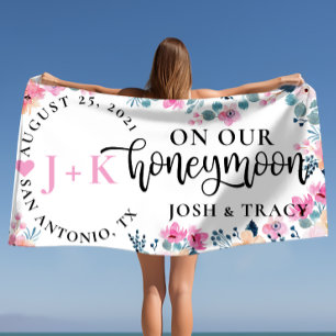 Herr und Frau Newlywed, Honeymoon, New Gift Strandtuch