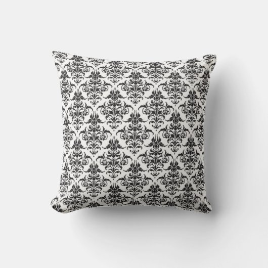 Herr und Frau Newlywed Pillow - Schwarzweiss Kissen (Vorderseite)