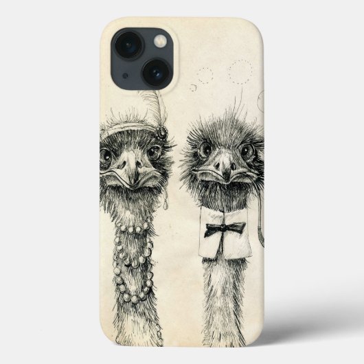Herr und Frau Ostrich Case-Mate iPhone Hülle (Rückseite)