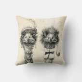 Herr und Frau Ostrich Kissen (Rückseite)