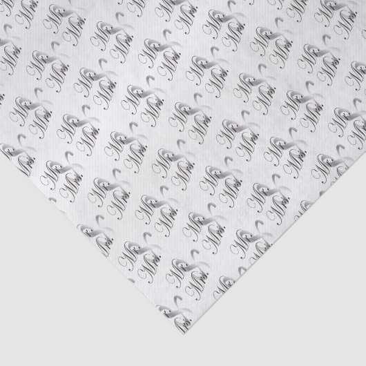 Herr und Frau Pattern Seidenpapier (Ausschnitt)