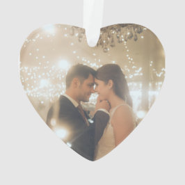 Herr und Frau personalisiert Foto Ornament