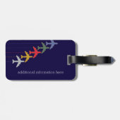 Herr und Frau personalisiert Gepäckanhänger (Rückseite horizontal)