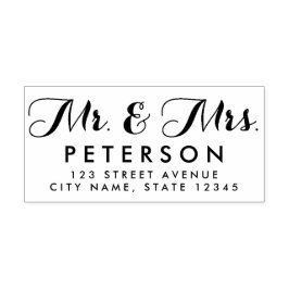 Herr und Frau Personalisiert Rubber Briefmarke Permastempel