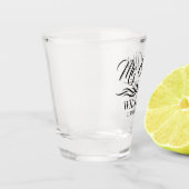 Herr und Frau Personalisiert Surname Gastgeschenk Schnapsglas (Links)