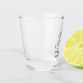 Herr und Frau Personalisiert Surname Gastgeschenk  Schnapsglas (Links)