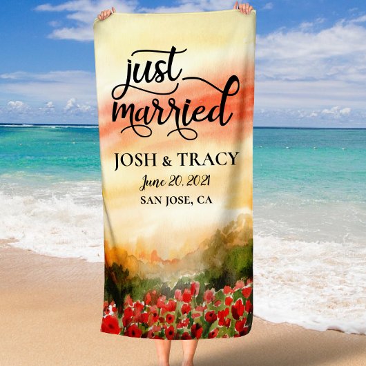 Herr und Frau Personalisiert Wedding Gift, Verlobu Strandtuch