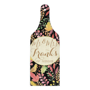 Herr und Frau Personalisierter Herbstschneidaussch Schneidebrett