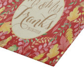 Herr und Frau Personalisierter Herbstschneidaussch Schneidebrett (Ecke)