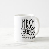 Herr und Frau Personalized Wedding letzter Kaffeetasse (VorderseiteRechts)