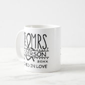 Herr und Frau Personalized Wedding letzter Kaffeetasse (Vorderseite Links)